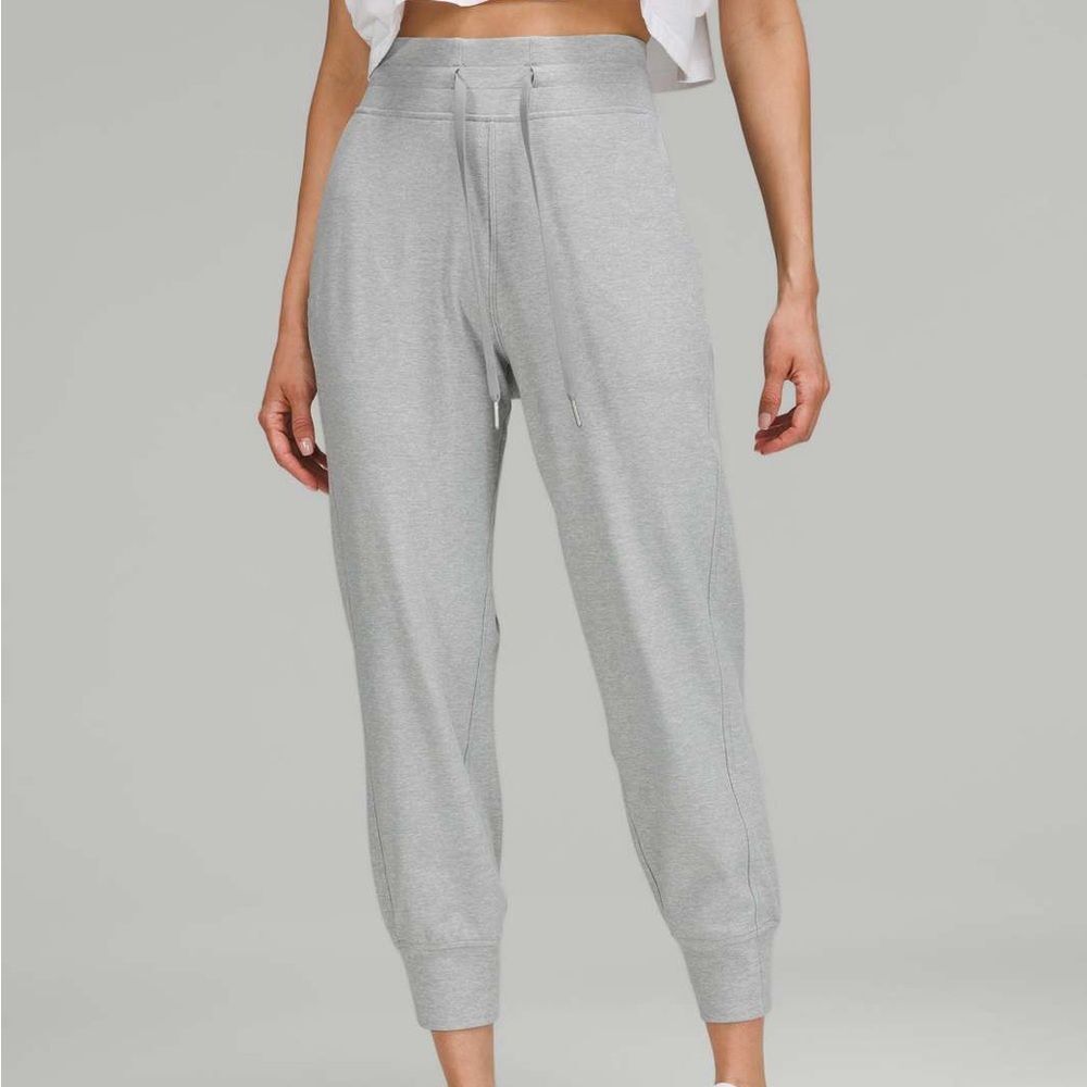 Lululemon Ready to Rulu High-Rise Cropped Jogger Heather Gray 10